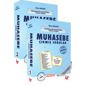 4T Yayınları Muhasebe Çıkmış Sorular 2 Cilt
