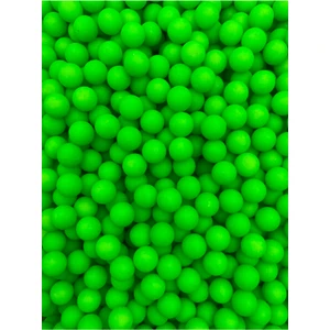 Hedef Bijuteri 8mm Deliksiz Yeşil Renk Mat Neon Fosforlu Çakma Boncuk,deliksiz Neon Akrilik Boncuk (50GR ~170 Adet)