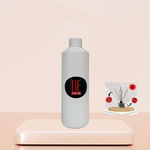 De Parfum Şakayık Gülü Kokulu Oda Kokusu 250 ml Yedek Dolum Şişesi + 115 ml Cam Şişe ve Bambu Çubuk