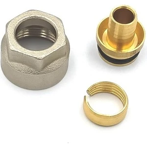 Fraenkische 16X2-3/4" Yerden Isıtma Boru Bağlantı Rekoru Paket (10 Adet) 72816722