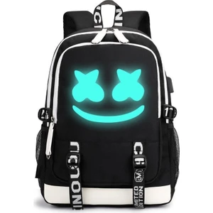 Dokuma Oxford USB Şarjlı Okul Çantası (Yurt Dışından)