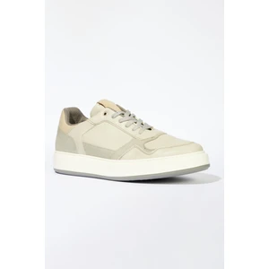 AC&Co / Altınyıldız Classics Erkek Gri Bağcıklı Esnek Rahat Taban Günlük Sneaker Ayakkabı