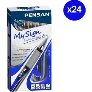 My Sign Imza Jel Kalem 1mm Mavi 12'li 24 Kutu
