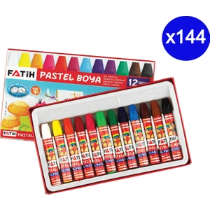 Renkli Pastel Boya 12'li 144 Adet
