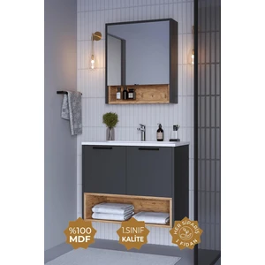 Teta Home Suva 65 cm Mdf Banyo Dolabı Seti