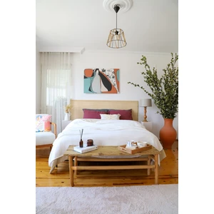 Çift Kişilik 4 Kat Müslin Pike Yatak Örtüsü Pamuklu Çift Taraflı Beyaz 220X240 cm