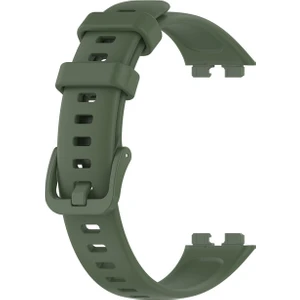 Case Street Casestreet Huawei Band 8 Kordon Mat Klasik Silikon Ayarlanabilir Krd 11 Koyu Yeşil