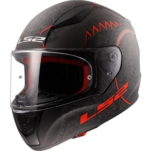 Ls2 Rapıd Takaroa Mat Siyah-Kırmızı Kask