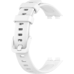 Huawei Band 8 Kordon Mat Klasik Silikon Ayarlanabilir Krd 11 Beyaz