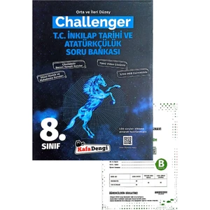 Kafa Dengi Yayınları 8.Sınıf Challenger Inkılap Tarihi Soru Bankası 2024 - Muba Yayınları Deneme
