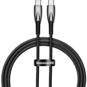 Glimmer Series 100W 100 cm Pd Type-C Şarj Kablosu Siyah