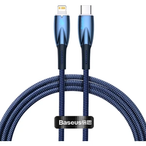 Glimmer Series 20W 100 cm Type-C To Lightning Şarj Kablosu Mavi