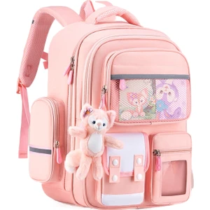 Love Home Omurgayı Koruyan Okul Çantası - Pembe (Yurt Dışından)