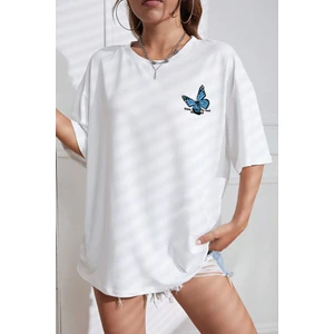 Only Trendwear  Kelebek Baskılı T-Shirt