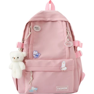 Gündelik Moda Sırt Çantası Yeni Büyük Kapasiteli Ins Kore Tarzı Okul Çantası (Yurt Dışından)