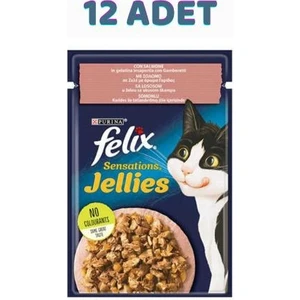 Sensations Somonlu Karidesli Jel Pouch Kedi 12X85 gr