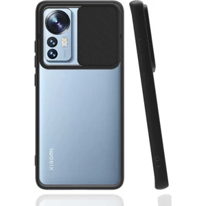 Heptek İletişim Xiaomi Mi 12 Kılıf Slayt Sürgülü Kamera Korumalı Renkli Silikon Kapak