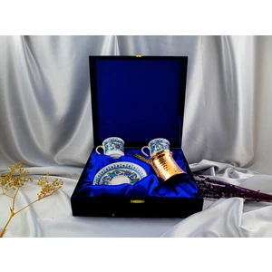 Kütahya Serigrafi 2'li Cezveli Fincan Takımı