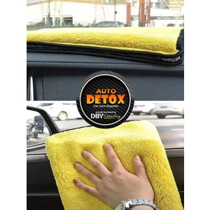Auto Detox Autodetox Yellowfaser Oto Kurulama Mikrofiber Bez 30X60CM