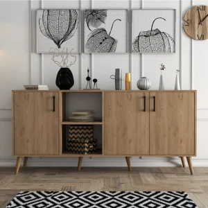 Exxen Ahşap Ayaklı Modern Konsol 1626