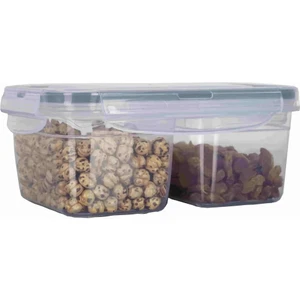 2 Bölmeli (0,45 Lt + 0,45 Lt) Saklama Beslenme Kabı Lunch Box