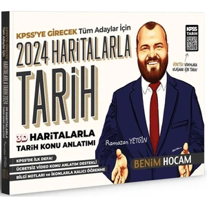 Benim Hocam Yayınları 2024 KPSS 3D Haritalarla Tarih Konu Anlatımlı
