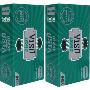 Usta Jilet 2 Paket - 200 Adet Tüm Çift Taraflı Yaprak Jilet Berber Tıraş Bıçağı