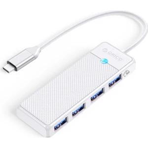 4 Portlu Type-C To USB 3.0 Yüksek Hızlı 5gbps Hub Çoklayıcı Beyaz