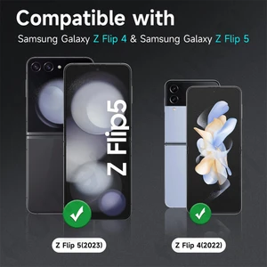 Samsung Galaxy Z Flip 5 Uyumlu Metal Temperli Cam Lens Koruyucu