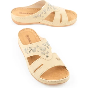 Yazlık Kadın Suni Deri Koleksiyon Terlik