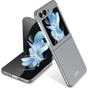 M.TK Moveteck Samsung Galaxy Z Flip 5 Kılıf Katlanır Ultra Ince Hafif Arka Ekran Gösterir Tam Koruyucu Tarz Case
