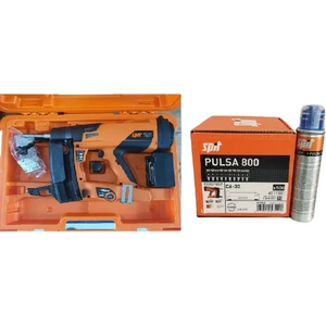 Spıt P40P +Gazlı Çivi Çakma Tabancası Alana 1 Paket Spit Pulsa 800 C6-30 Standart Çivi
