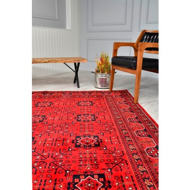 Yünser Çam Halı Bambos Plus 901 Kırmızı Yün ve Bambu ile Fiyatı