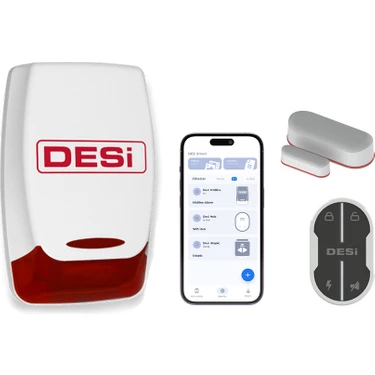 Desi Midline Wifi Akıllı Alarm Sistemi (Telefon Üzerinden Kontrol, Wifi ve