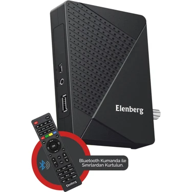 Elenberg Çanaklı Çanaksız Internet Tv Destekli Dahili WiFi Full Hd Uydu Alıcı Bluetooth