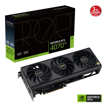 ASUS GEFORCE PROART RTX 4070 TI 12GB  192bit GDDR6X 2760MHz OC 2xHDMI 3xDP (PROART-RTX4070TI-O12G)