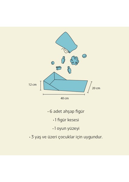 Imaginory Korsan Temalı Hikaye Seti - Ahşap Oyuncak