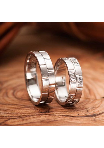 Zarif Beyaz Modeli Gümüş Alyans Bay Söz Yüzüğü fiyatları