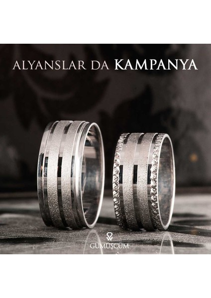 Yağmur Gümüş Alyans Modeli Bay Nişan Yüzüğü fiyatları
