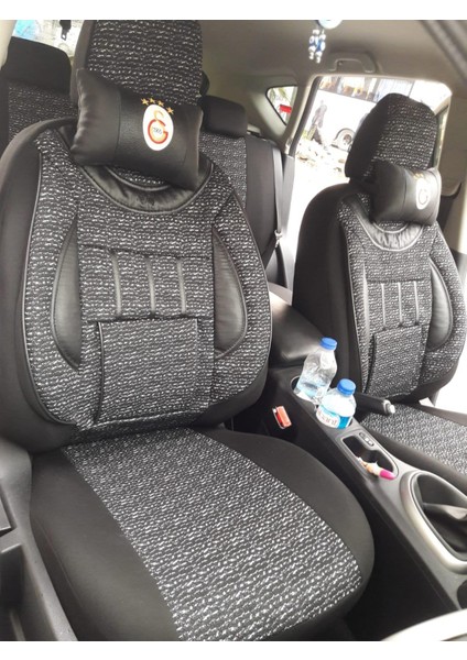 Fiat Palio Panelvan Uyumlu 1+1 Koltuk Kılıfı - Bej - Siyah