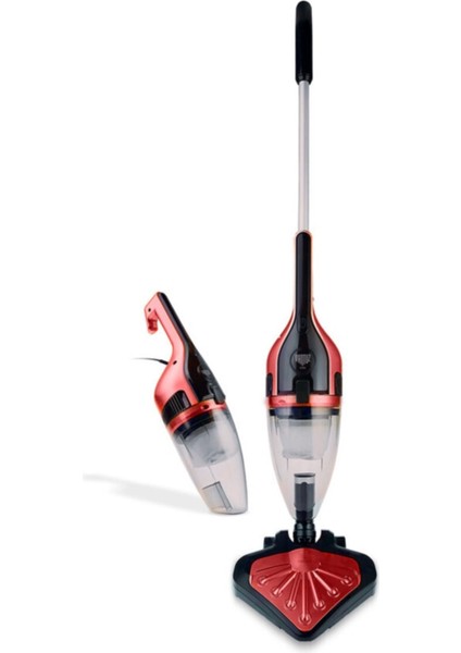 Vantuz Flexi 2in1 Kırmızı Dikey El Süpürgesi