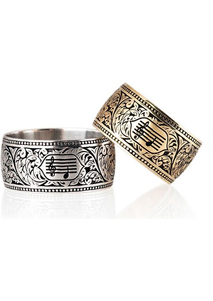 Motifli Melodi Modeli Isimli Bayan Gümüş Alyans