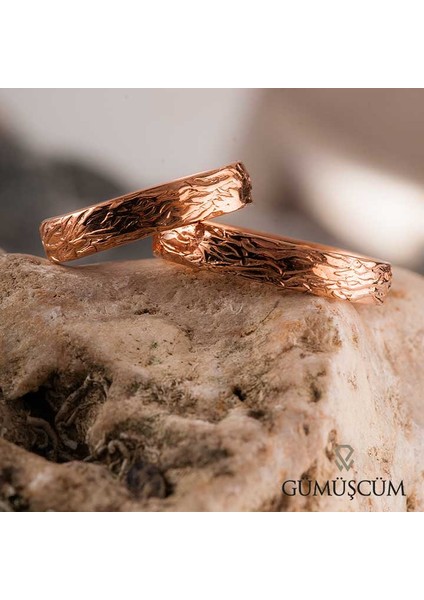 Rose Ağaç Kabuğu Rose Bayan Gümüş Söz Yüzükleri fiyatları