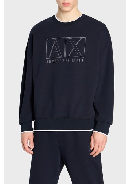 Pamuklıu Regular Fit Logo Baskılı Sweat Erkek Sweat 6rzmhj Zjdjz 1510