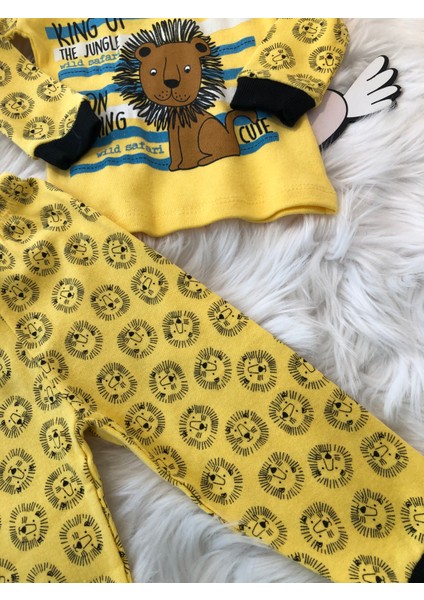 Aslan Baskılı Erkek Pijama Takımı 4613