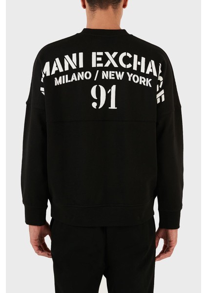 Pamuklu Sırt Baskılı Bisiklet Yaka Relaxed Fit Sweat Erkek Sweat 6rzmlg ZJ4XZ 22CG fiyatları