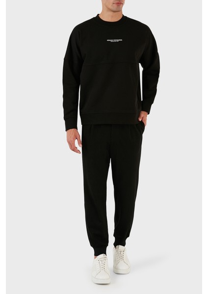 Pamuklu Sırt Baskılı Bisiklet Yaka Relaxed Fit Sweat Erkek Sweat 6rzmlg ZJ4XZ 22CG fırsatları