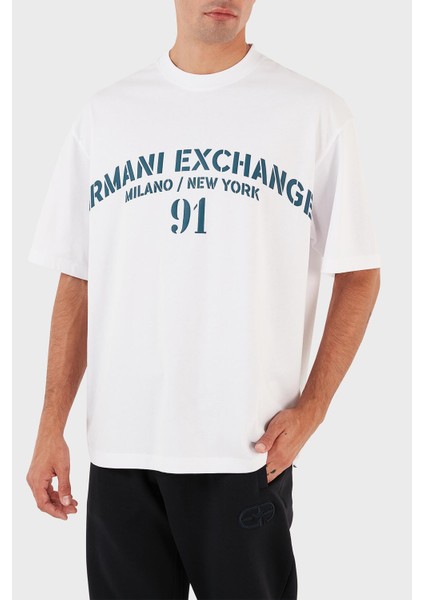 Logo Baskılı Bisiklet Yaka Pamuk Relaxed Fit T-Shirt Erkek 6rztld ZJ9JZ 91AG modelleri
