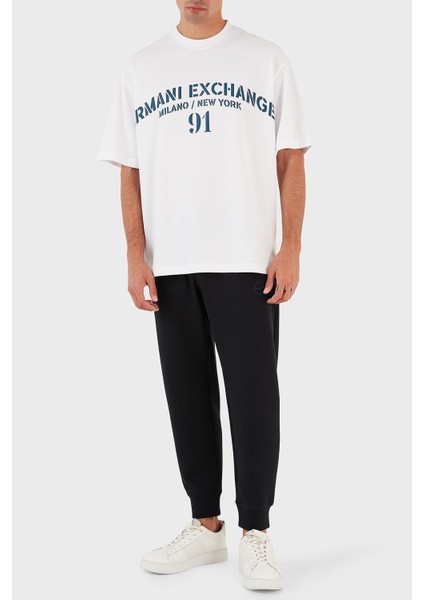 Logo Baskılı Bisiklet Yaka Pamuk Relaxed Fit T-Shirt Erkek 6rztld ZJ9JZ 91AG fırsatları