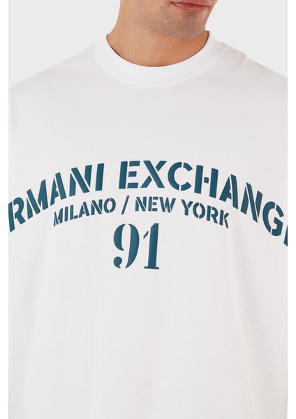 Logo Baskılı Bisiklet Yaka Pamuk Relaxed Fit T-Shirt Erkek 6rztld ZJ9JZ 91AG indirimleri